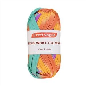 Projets de crochet de fil de t-shirt 100% polyester