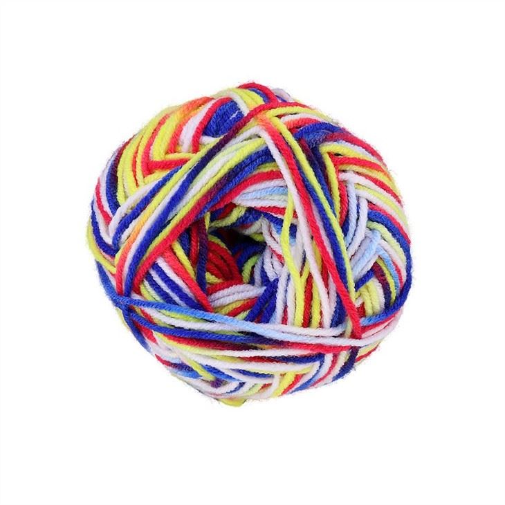 knitting with acrylic yarn